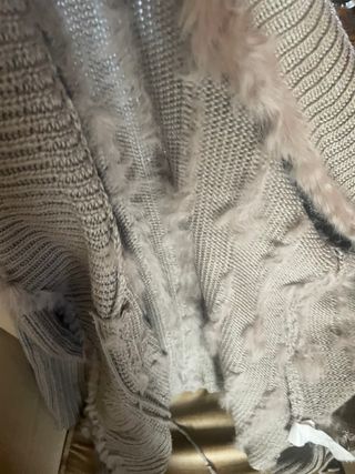 Maglia donna  beige/grigio taglia M