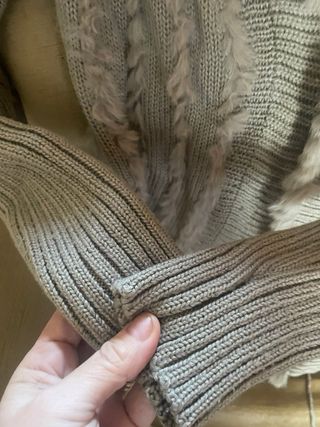 Maglia donna  beige/grigio taglia M