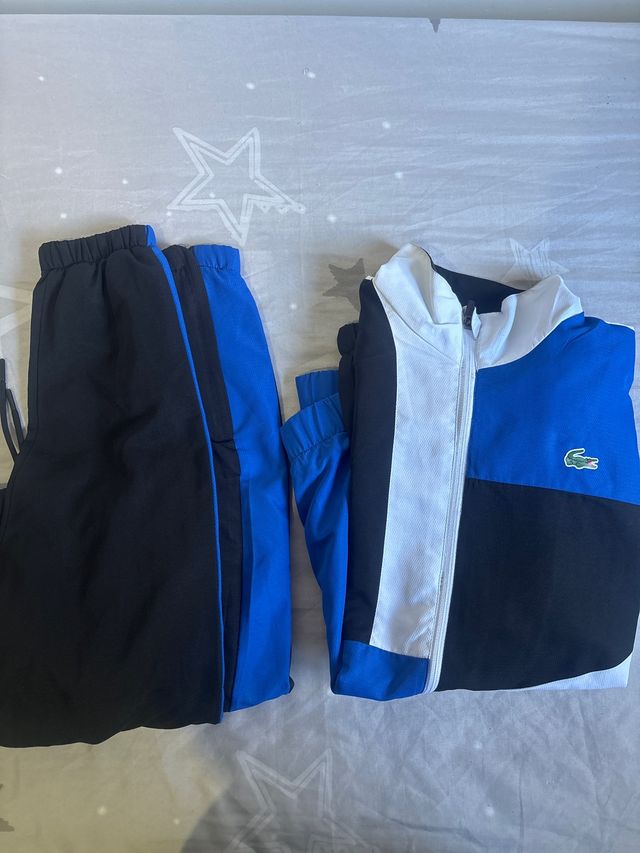 Chándal Lacoste Negro y Azul