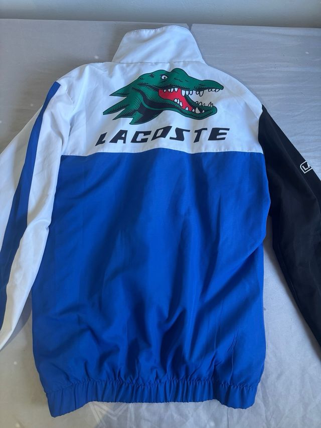 Chándal Lacoste Negro y Azul
