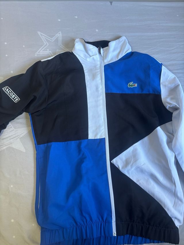 Chándal Lacoste Negro y Azul