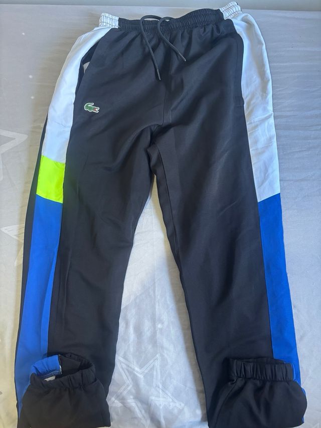 Chándal Lacoste Negro y Azul