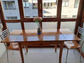 Mesa de cocina Ondarreta madera y metal.Extensible