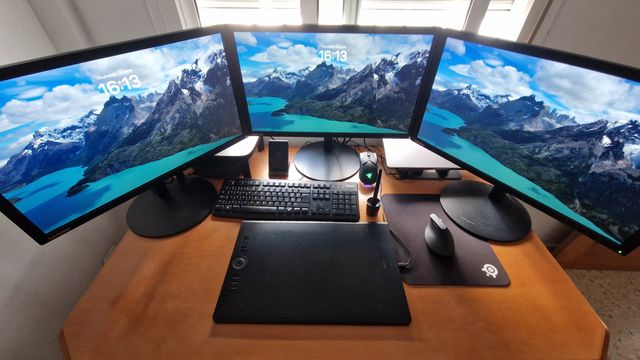 4 Monitores Lenovo T2324PA Full HD