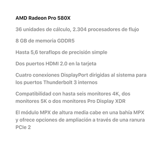 Mac Pro 2019 XEON 64 GB / 521 GB - Caja Sellada