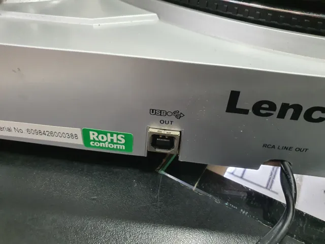 Tocadiscos Lenco Plata/Negro