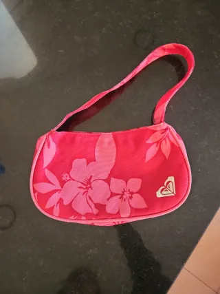 Bolso Roxy Quiksilver rosa estampado flores