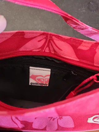 Bolso Roxy Quiksilver rosa estampado flores