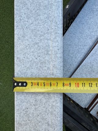 Zócalo cerámico blanco/gris