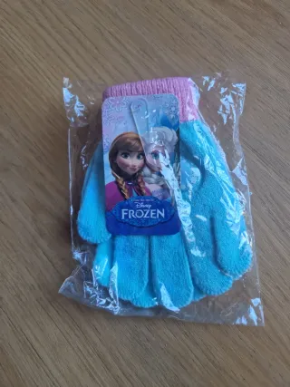 Guantes Niña Frozen Disney Azul y Rosa