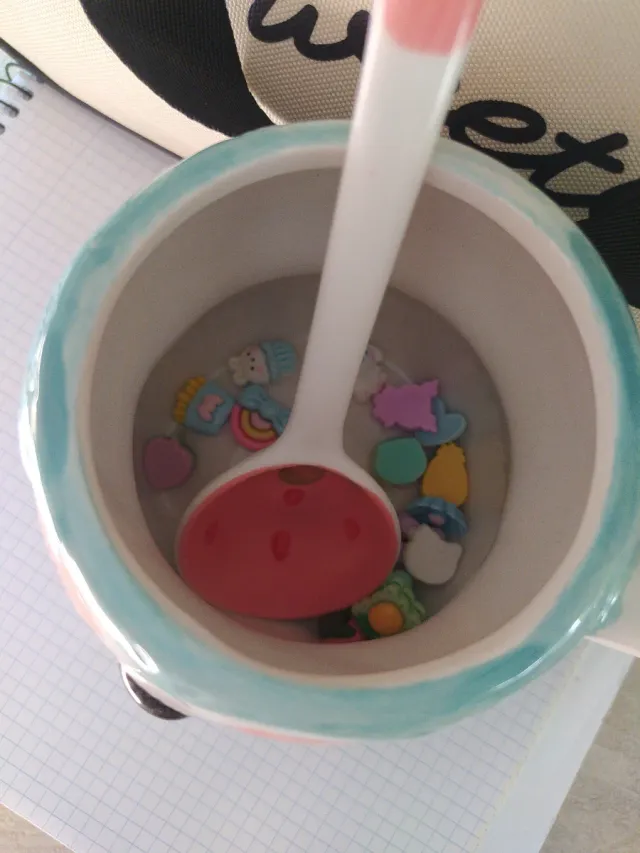 Taza Kawaii Perezoso + Cuchara Fresita