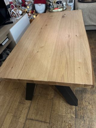 Mesa de comedor madera y metal