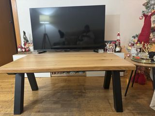 Mesa de comedor madera y metal