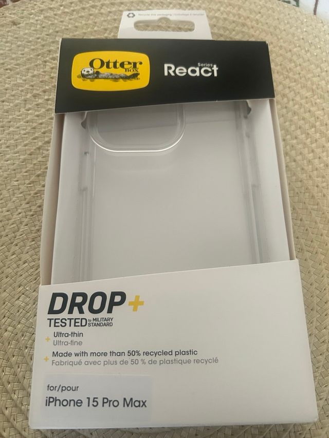 Custodia OtterBox React per iPhone 15 Pro Max Trasparente