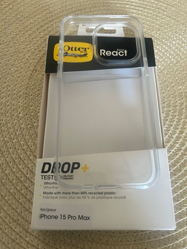 Custodia OtterBox React per iPhone 15 Pro Max Trasparente