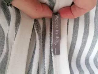 Camiseta Made in Italy Rayas Encaje