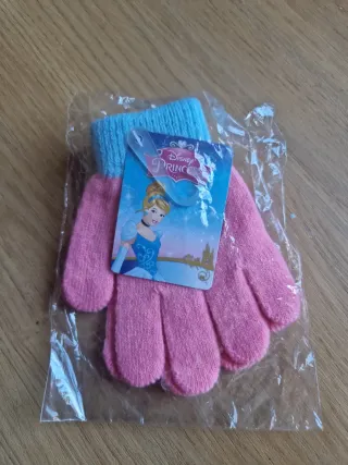 Guantes Niña Disney Princesas Rosa y Azul