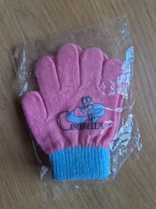 Guantes Niña Disney Princesas Rosa y Azul
