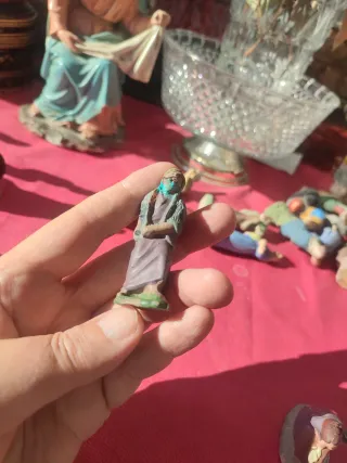 6 Figuras Nacimiento Belén Pesebre Antiguas