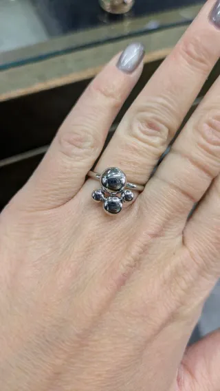 Anello Calvin Klein in acciaio argentato