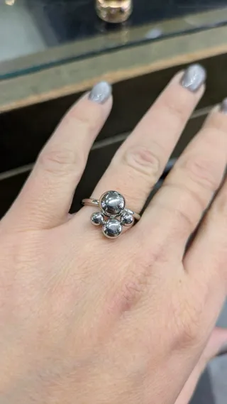 Anello Calvin Klein in acciaio argentato