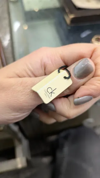 Anello Calvin Klein in acciaio argentato