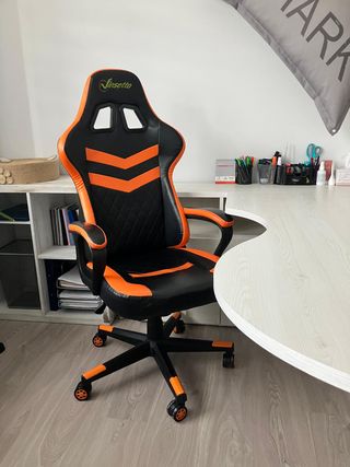 Silla Gaming Vinsetto Negra y Naranja