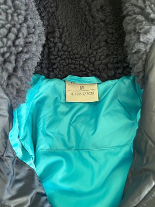 Abrigo Macron Azul y Turquesa