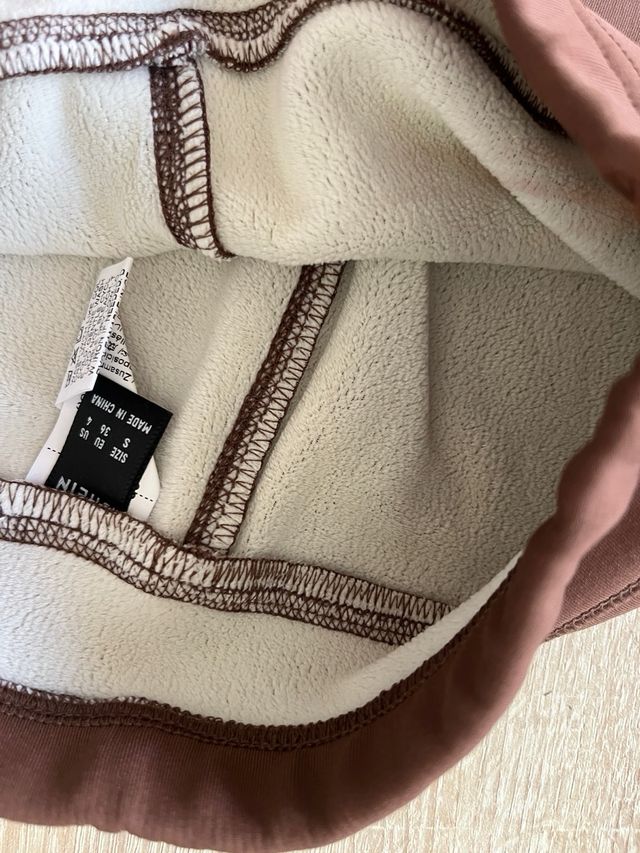 Leggings y medias forradas rosa y negro