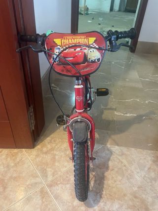 Bicicleta infantil Cars 4-7 años