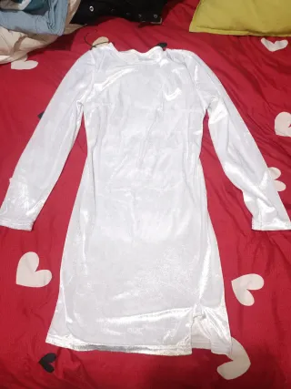 Vestido fiesta niña blanco talla 11 o 12años