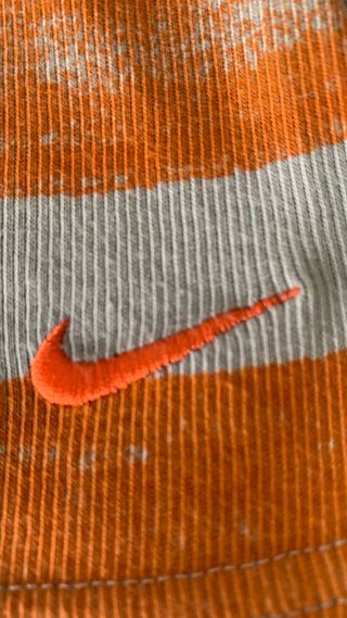 Camiseta Nike Mujer Talla S Naranja y Gris