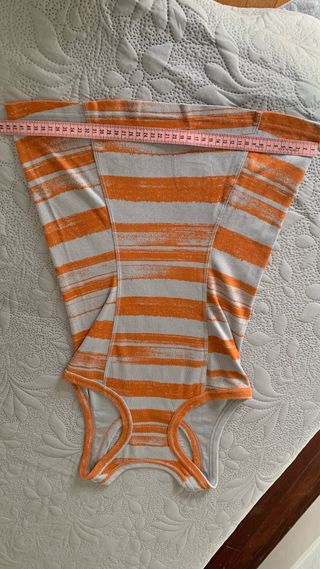 Camiseta Nike Mujer Talla S Naranja y Gris