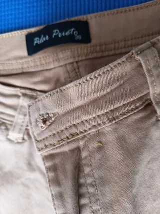 Pantalón mujer Pilar Prieto marrón claro