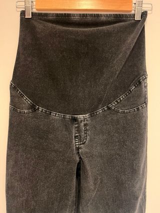 Vaqueros Premamá H&M Gris Skinny Elásticos