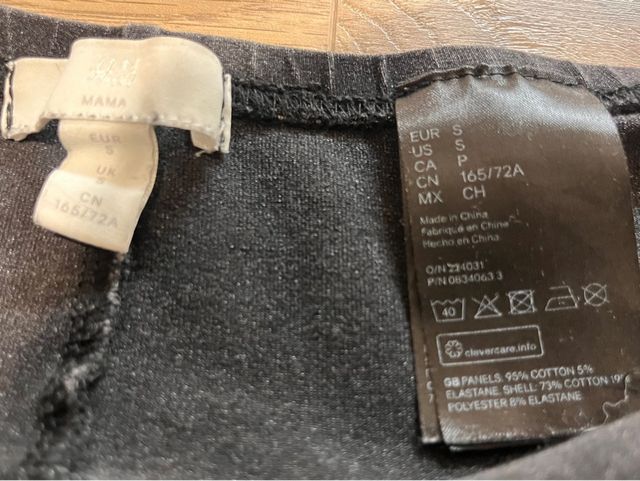 Vaqueros Premamá H&M Gris Skinny Elásticos