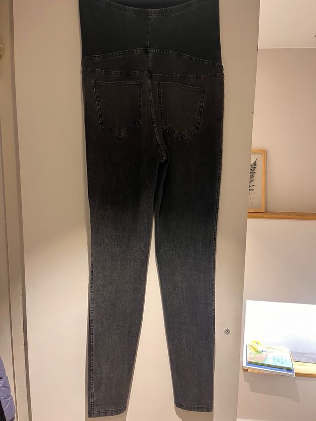Vaqueros Premamá H&M Gris Skinny Elásticos