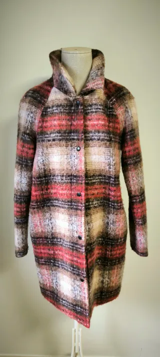 Abrigo cuadros ONLY Talla XS oversize