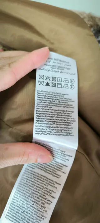 Abrigo cuadros ONLY Talla XS oversize