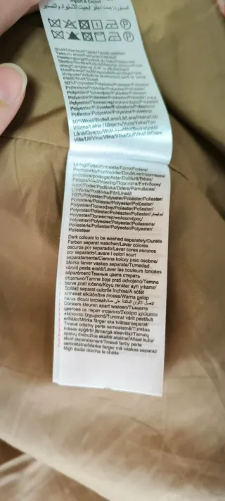 Abrigo cuadros ONLY Talla XS oversize