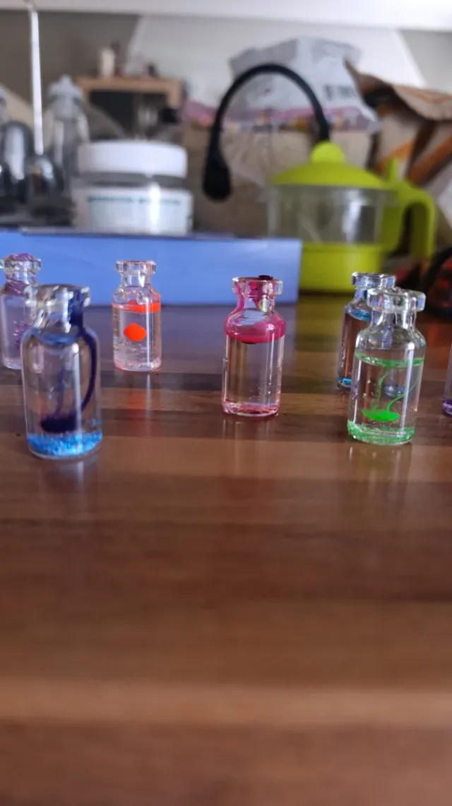 Mini botellas cera gel artesanales