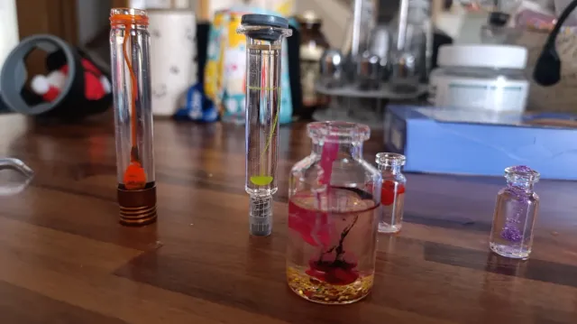 Mini botellas cera gel artesanales