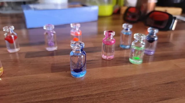 Mini botellas cera gel artesanales