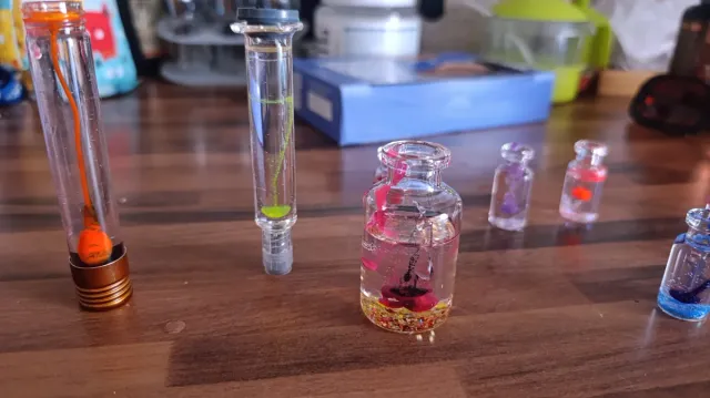 Mini botellas cera gel artesanales