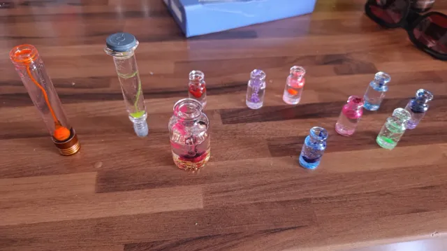 Mini botellas cera gel artesanales