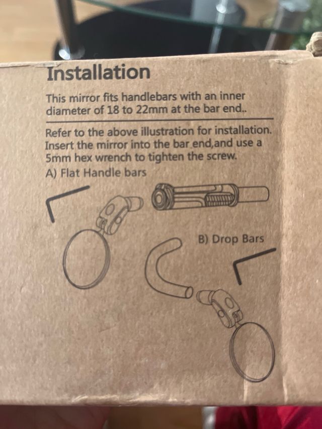 Espejo para Manillar de Bicicleta