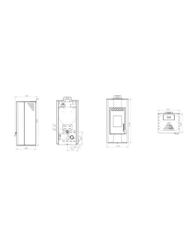 Estufa Pellet FIRE 15 Canalizada MAD2030