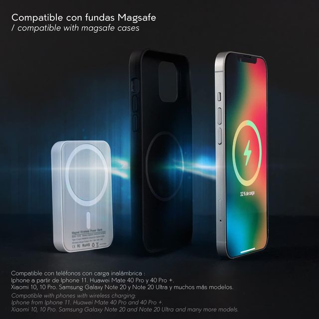 Batería Magnética Inalámbrica 5000mAh