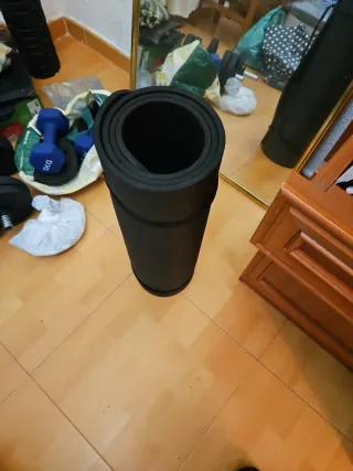 Esterilla de fitness negra