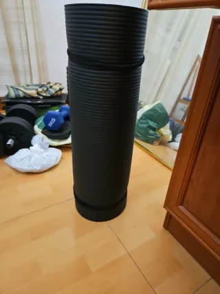 Esterilla de fitness negra